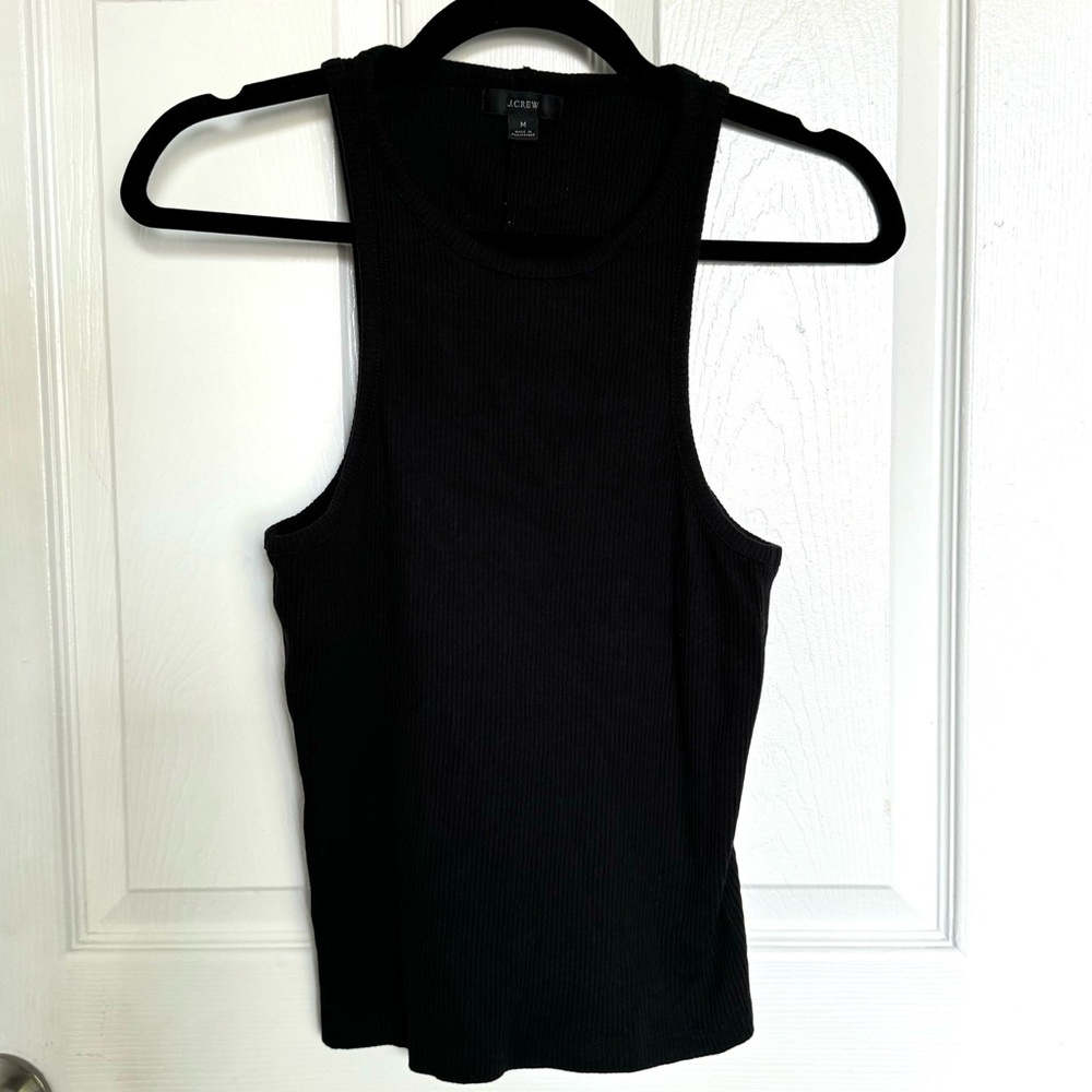 Black Ribbed J.Crew Tank